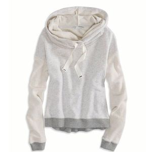 American Eagle Grey Cowl Neck Hoodie